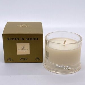 Glass House ‘ Kyoto in Bloom ‘ Camellia & Lotus Scented Soy Candle - 30g / 1.1oz